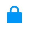 closed lock secure icon