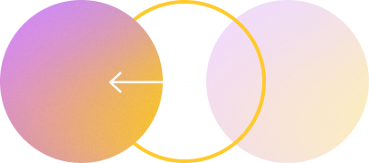 Abstract illustration showing data or focus shifting from one area to another.